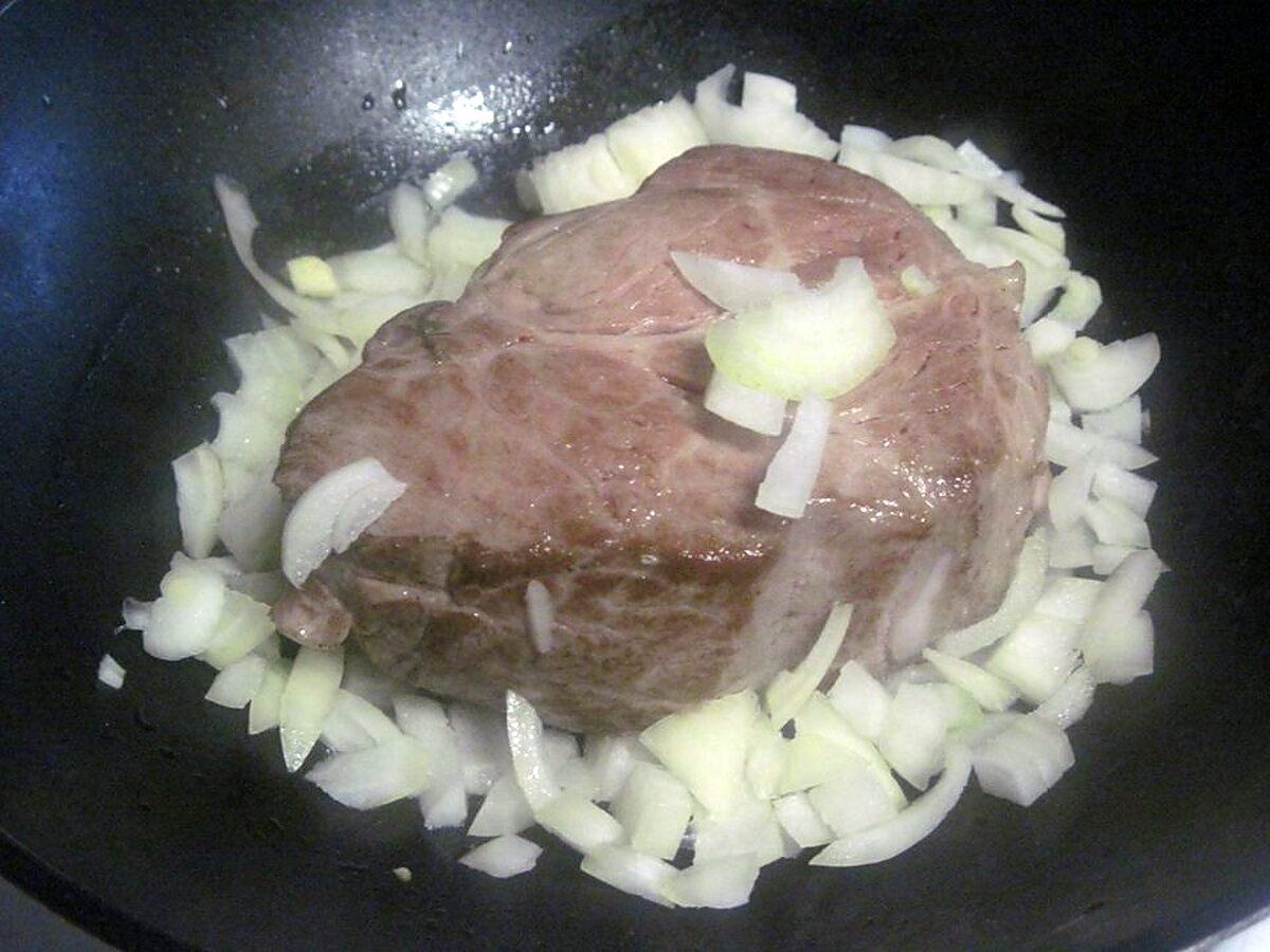 recette Échine de porc s/os aux légumes.