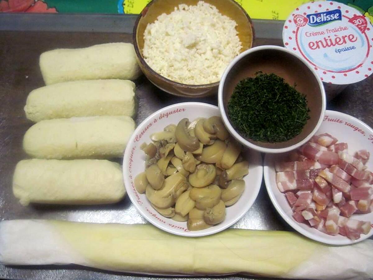 recette tarte aux quenelles de brochet et parmesan.