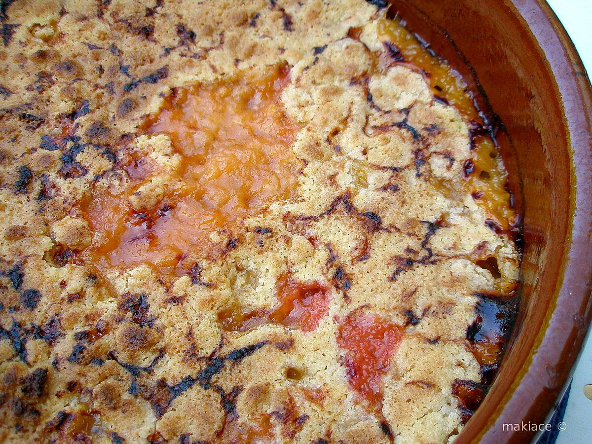 recette Crumble aux abricots( et nectarines)