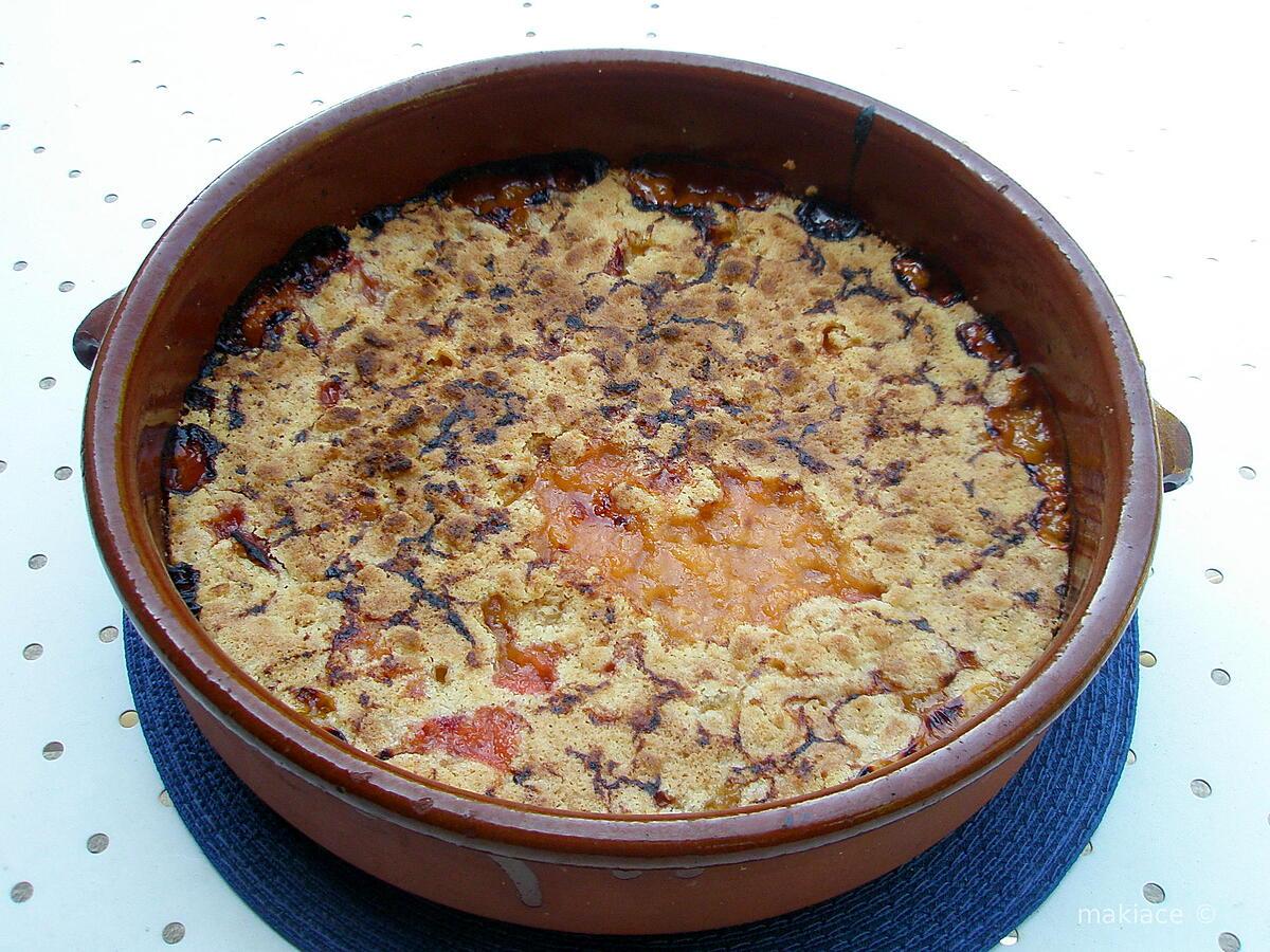 recette Crumble aux abricots( et nectarines)