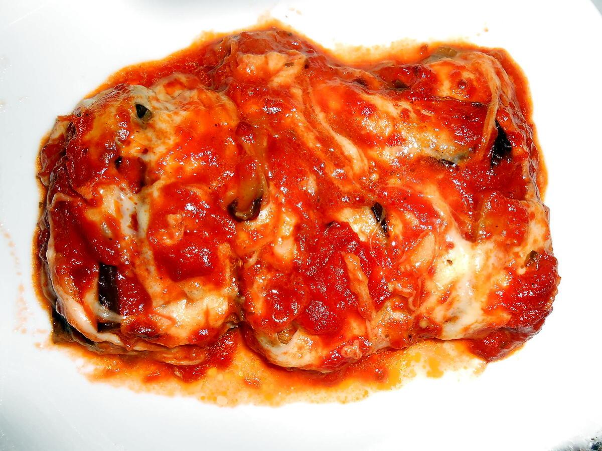 recette AUBERGINES ET JAMBON CUIT ALLA PARMIGIANA