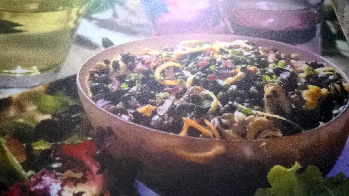 recette salade de moules aux lentilles