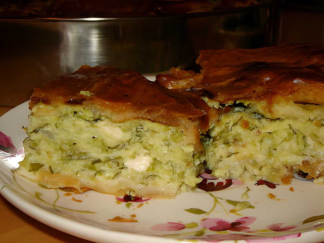 La pitta aux courgettes