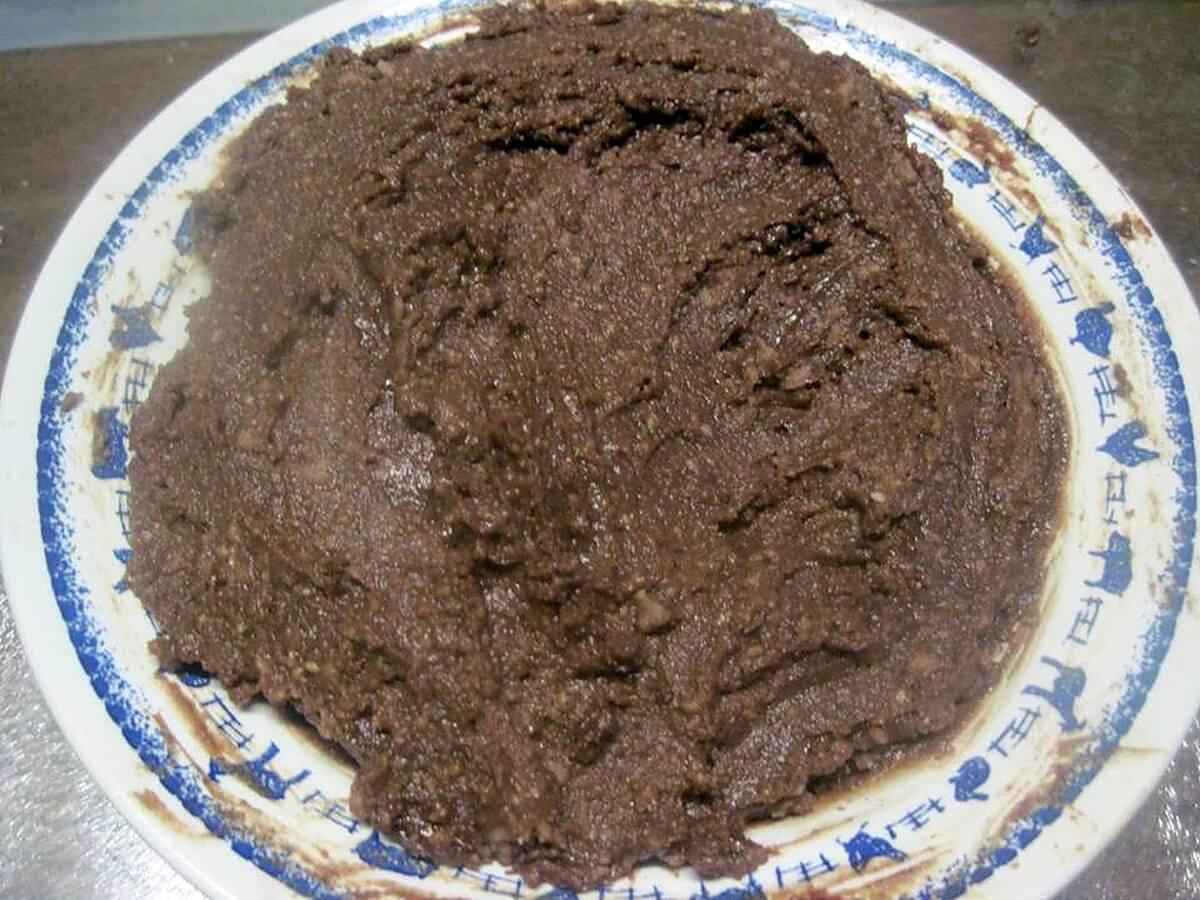 recette Purée de marron au chocolat et de noix.