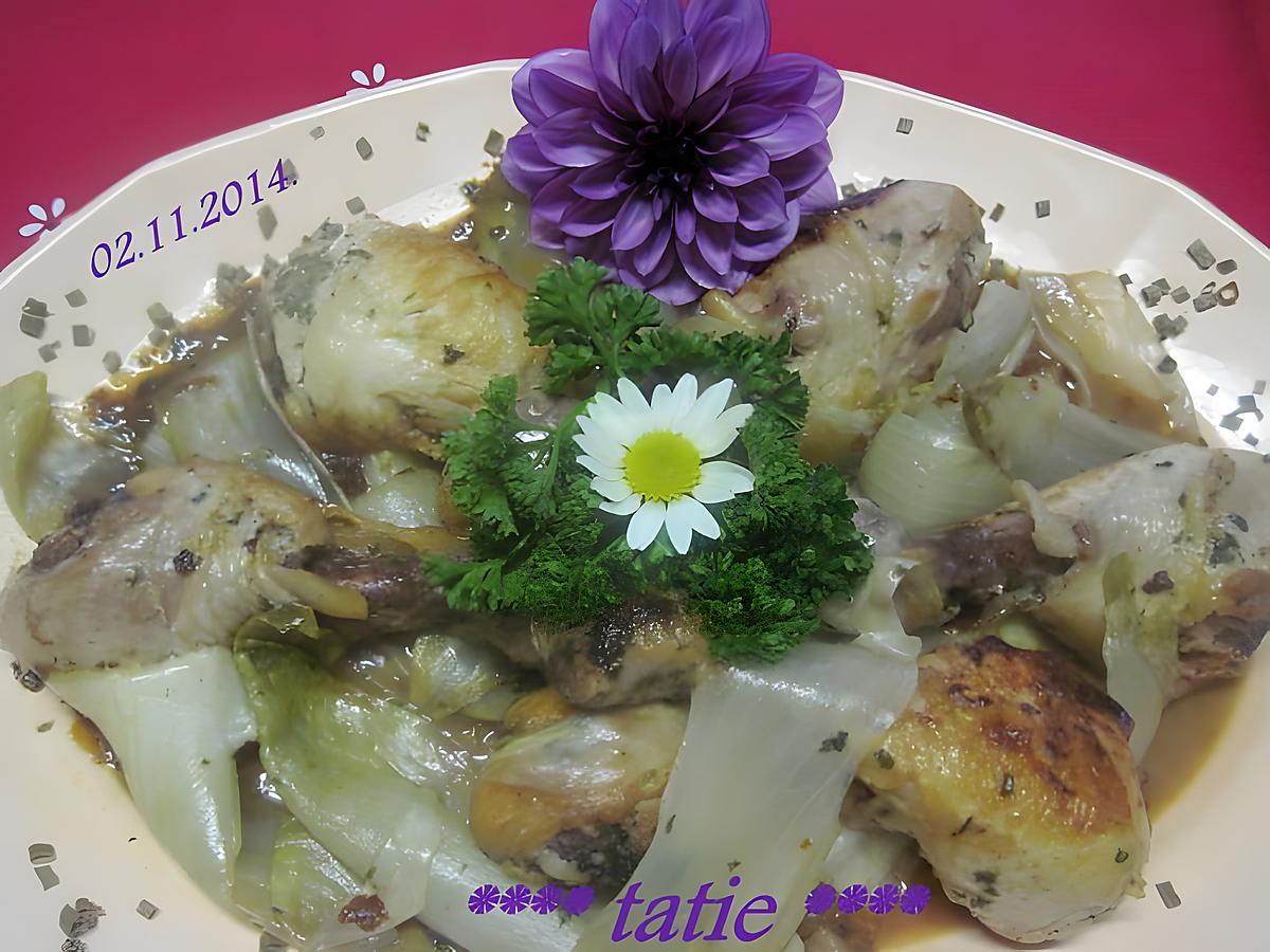 recette Pillons de poulet aux endives.