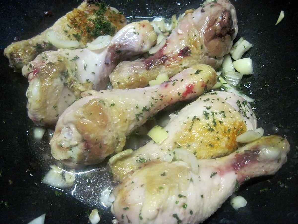 recette Pillons de poulet aux endives.