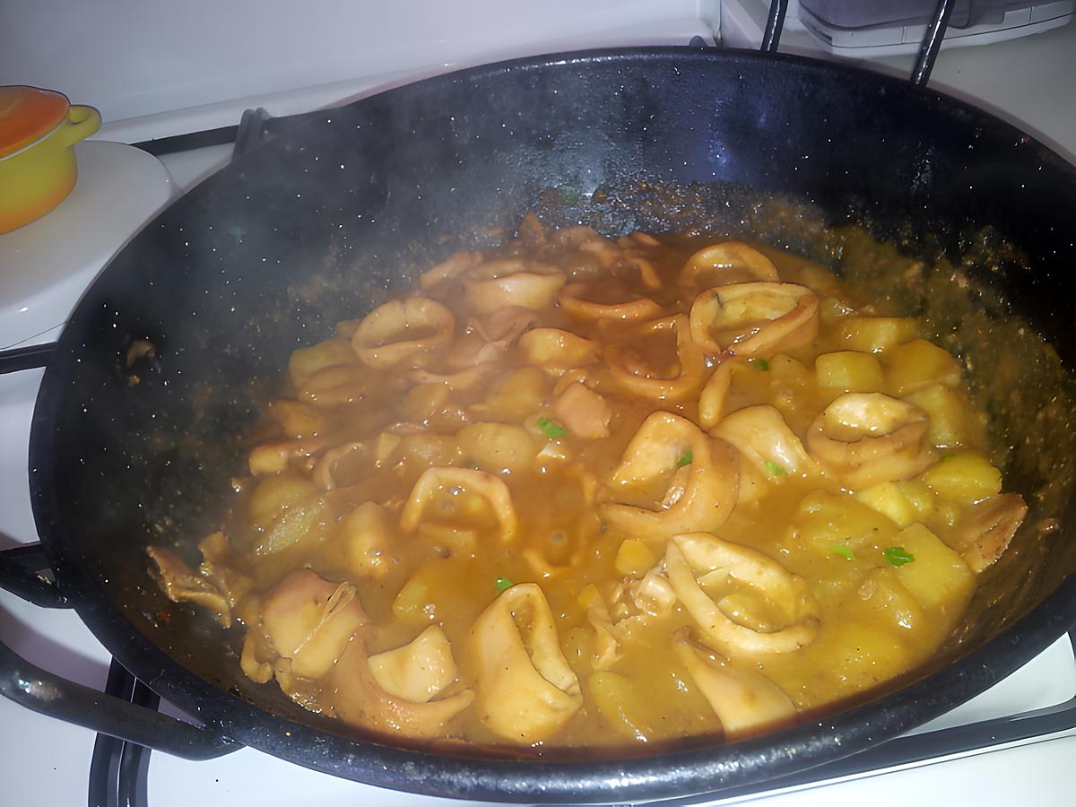 recette Poêlon de calamars au pomme de terre