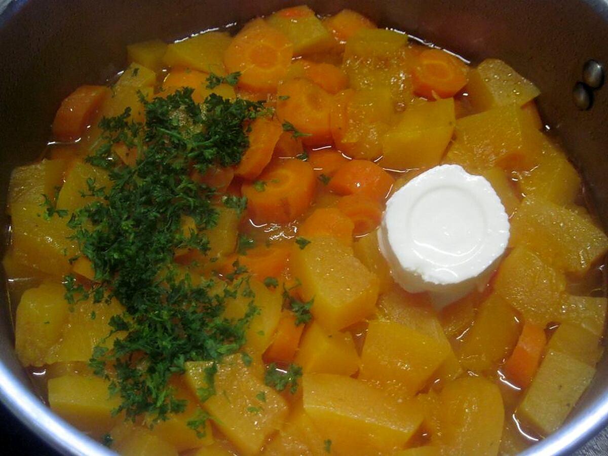recette Soupe à la citrouille et carottes.