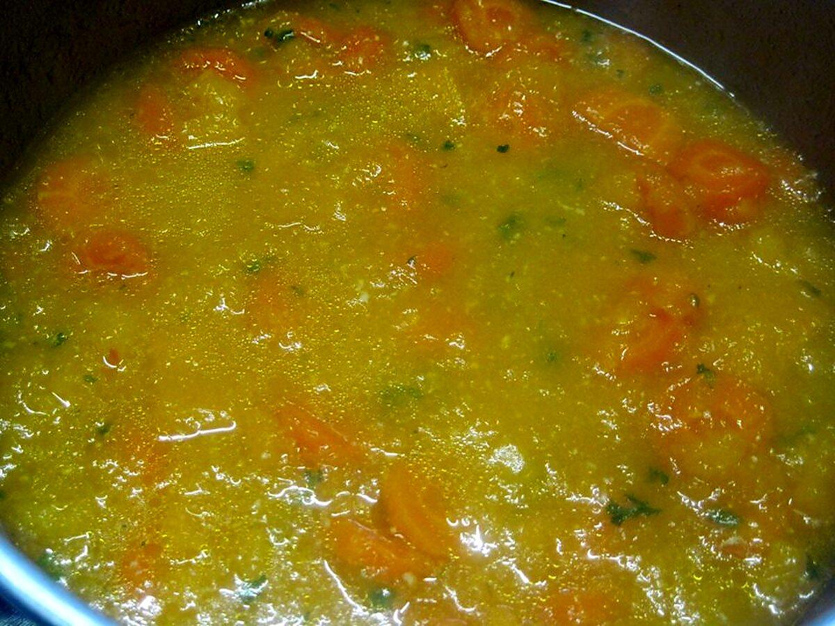 recette Soupe à la citrouille et carottes.