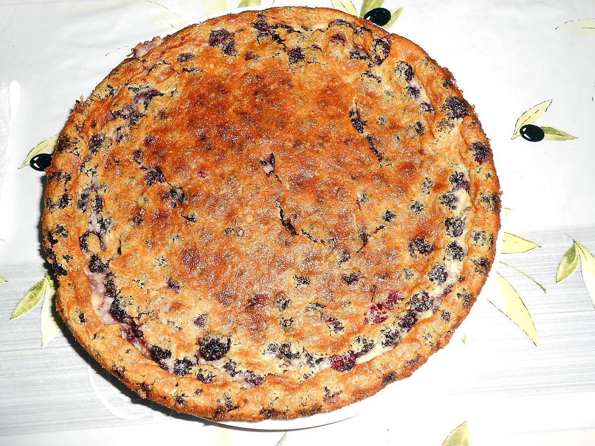 recette CLAFOUTIS AUX MURES SAUVAGES