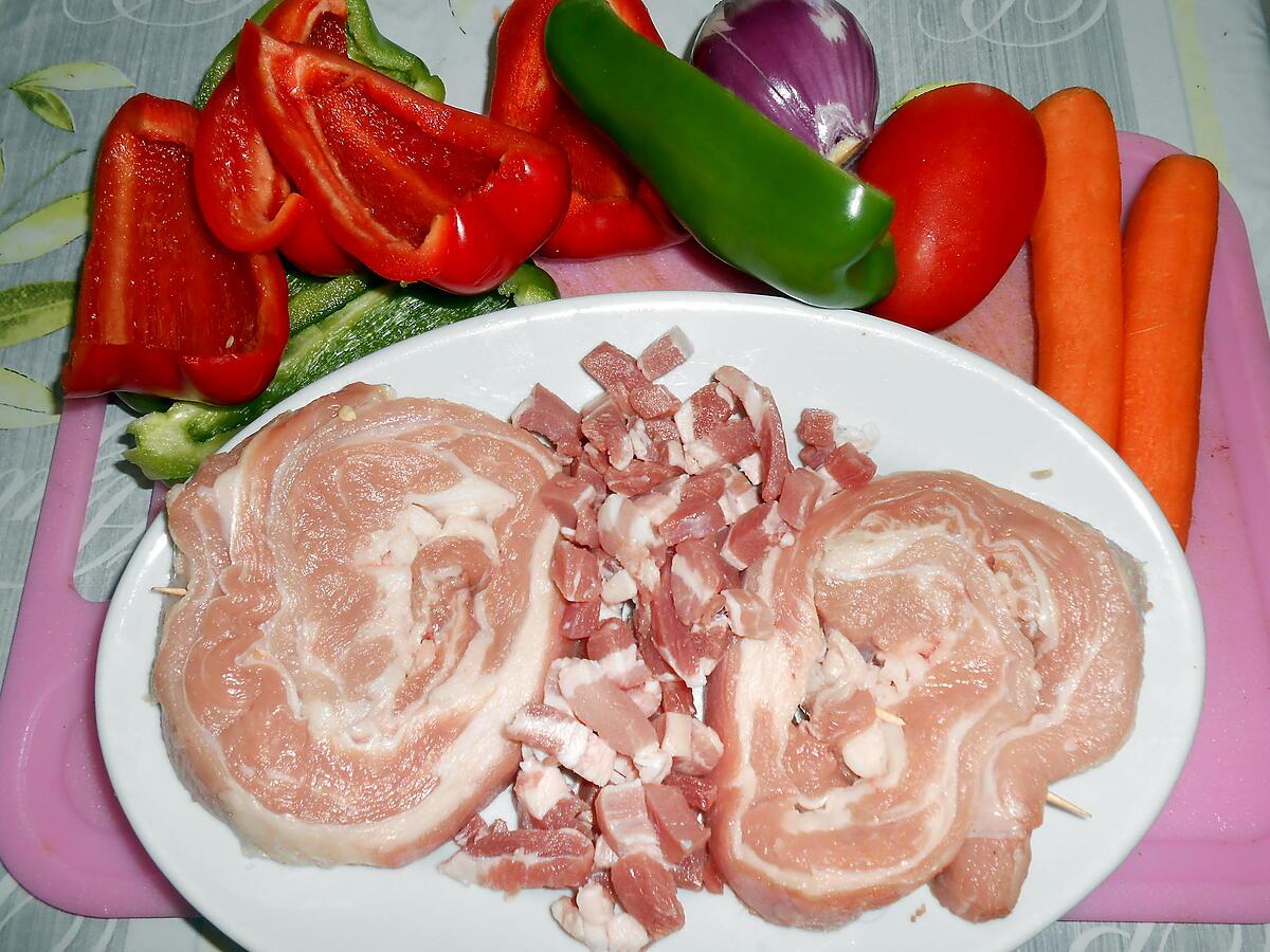 recette TENDRONS DE VEAU ALLA CONTADINNA (à la paysanne)