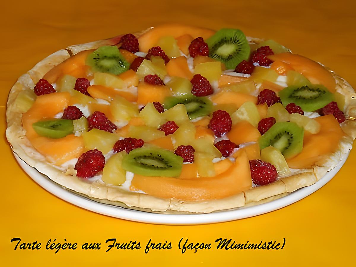 recette Tarte Légère aux fruits frais