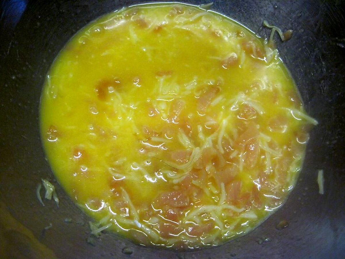 recette Omelette aux filets de truite.
