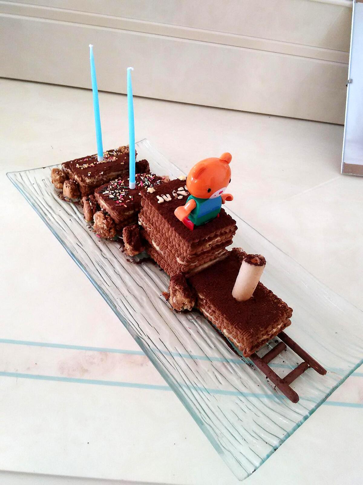 recette Gâteau d'anniversaire *Train*