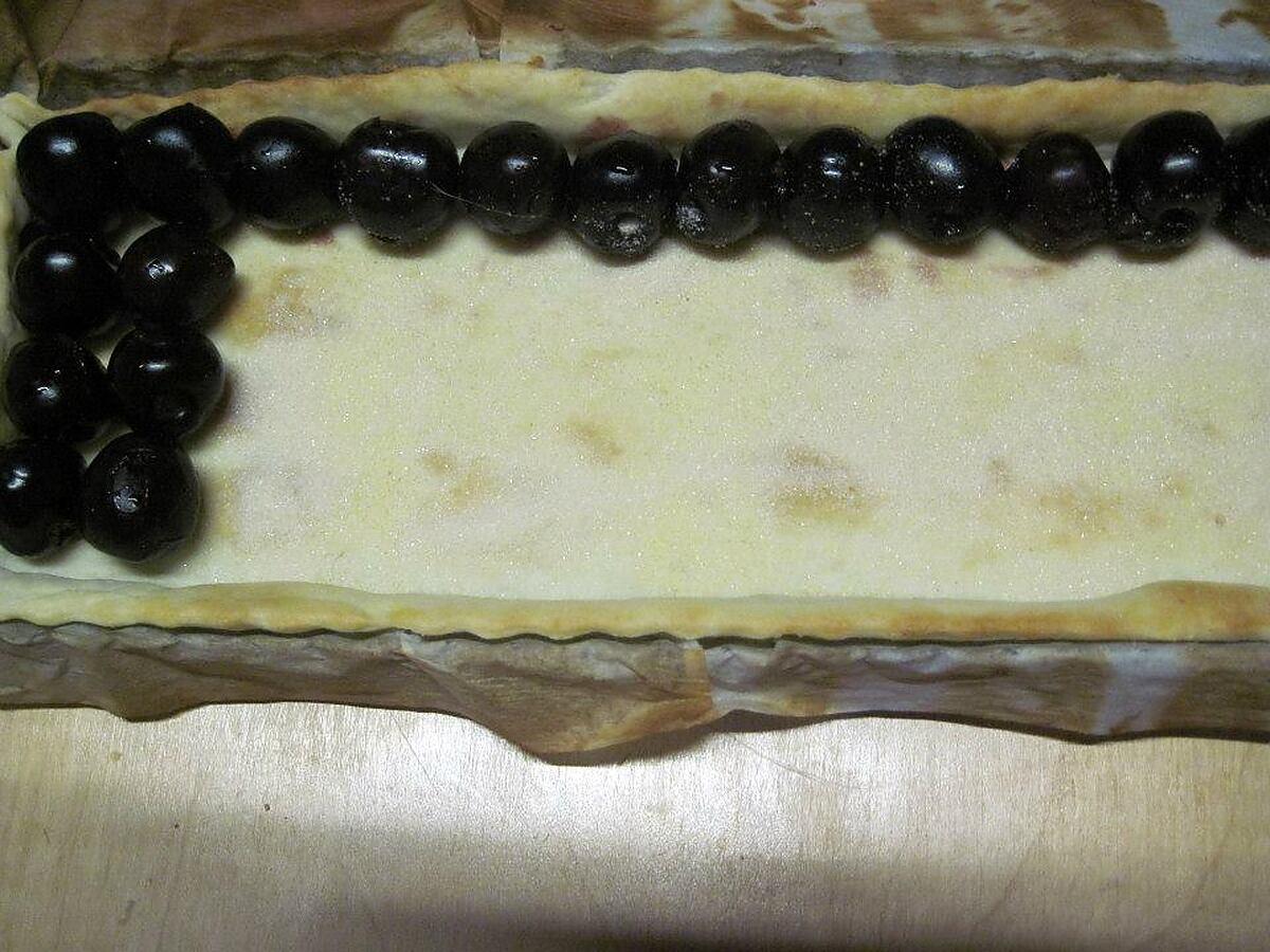 recette Tarte aux cerises nature.