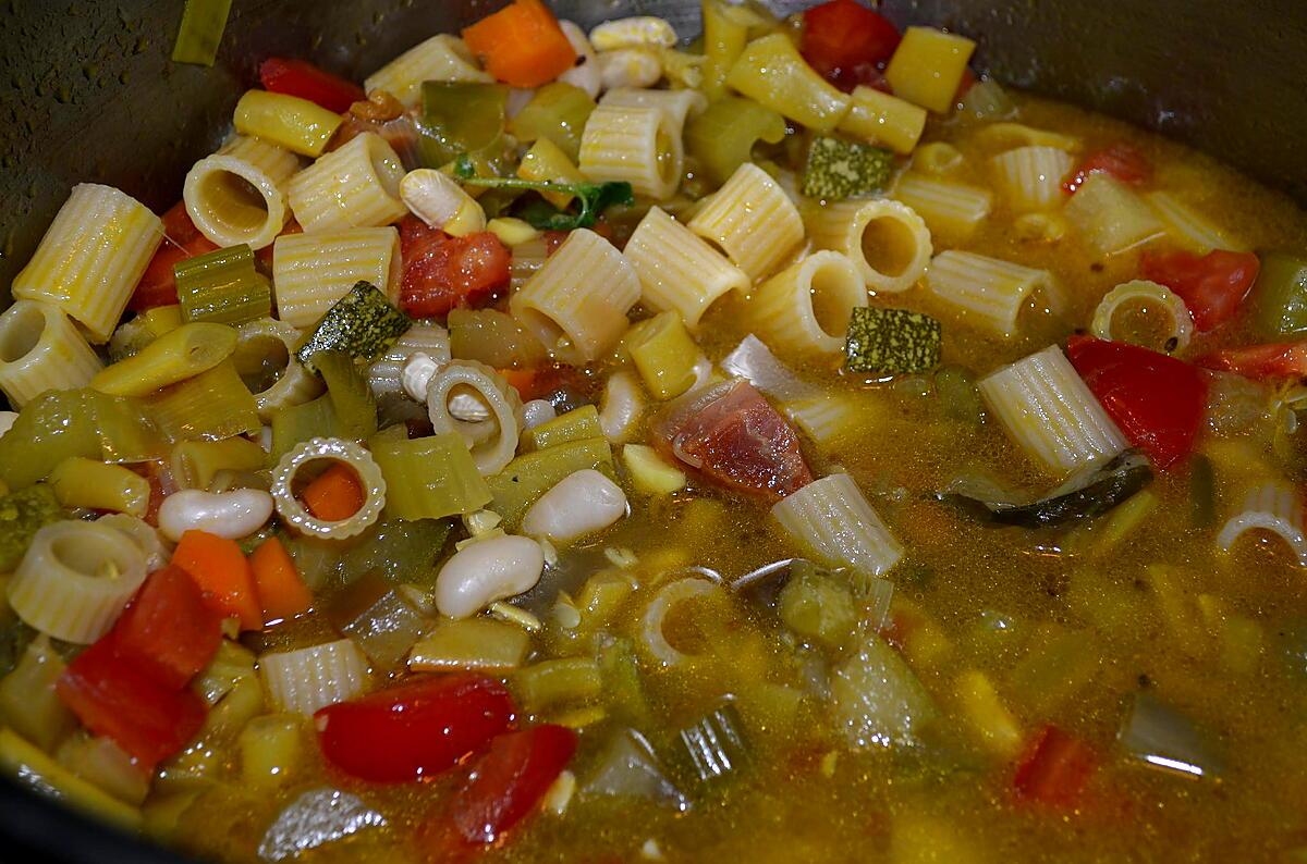 recette SOUPE COMME UN MINESTRONE