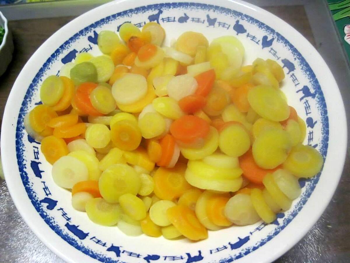 recette Méli-mélo de carottes aux snacks.