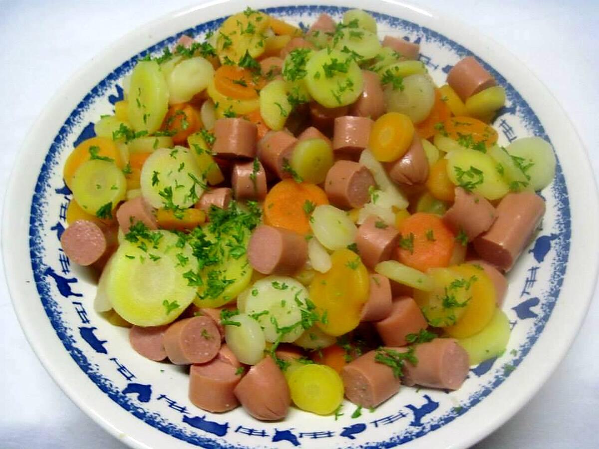 recette Méli-mélo de carottes aux snacks.