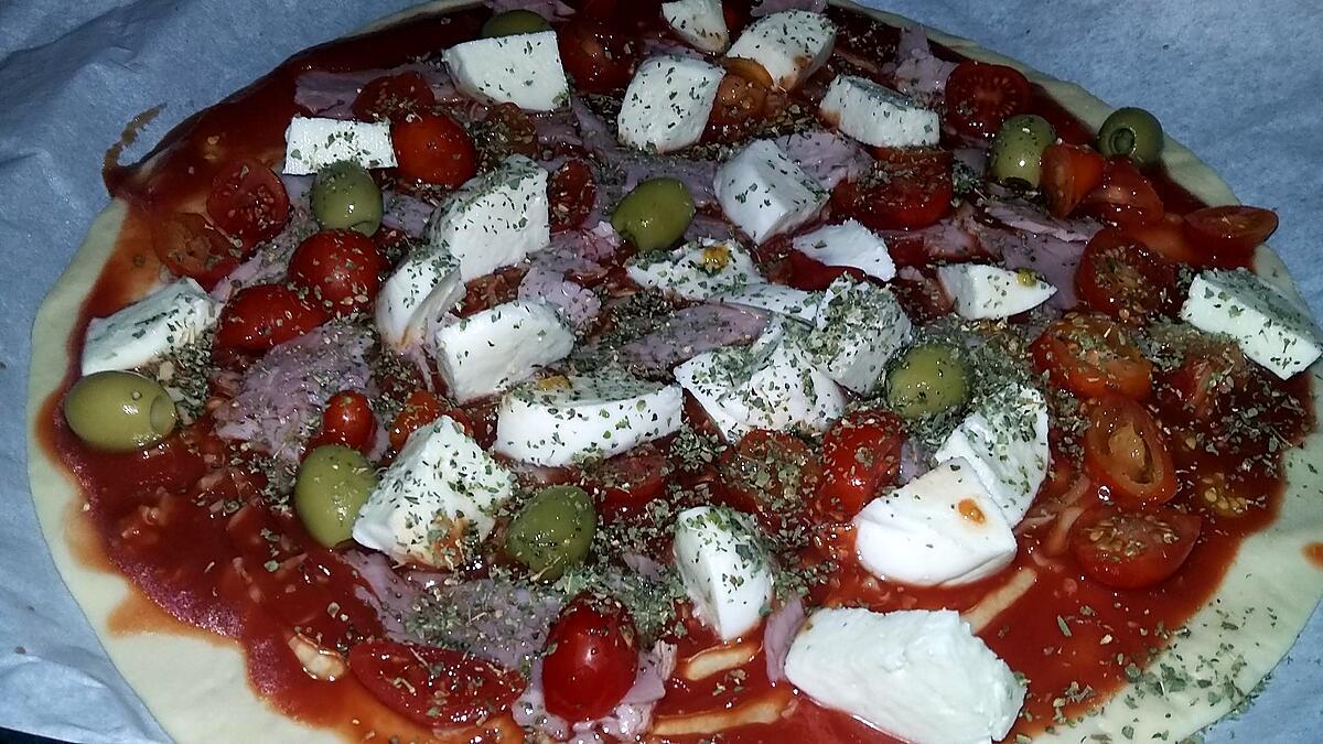 recette Pizza aux tomates cerise