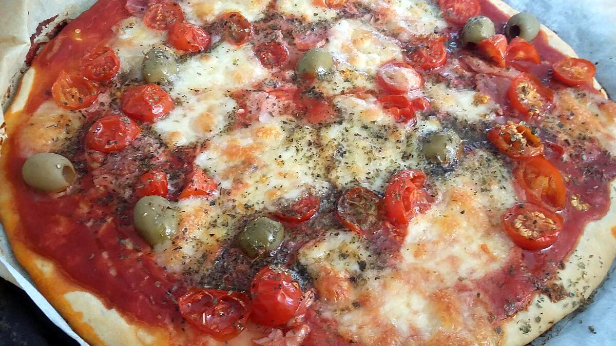 recette Pizza aux tomates cerise
