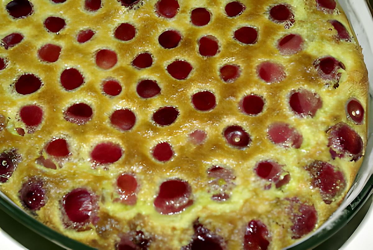 recette Clafoutis pistache cerises.