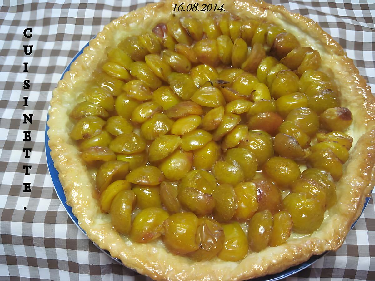 recette Tarte aux mirabelles nature.