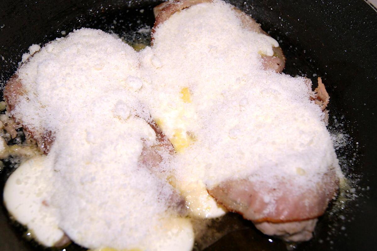 recette Escalopes de veau au becon