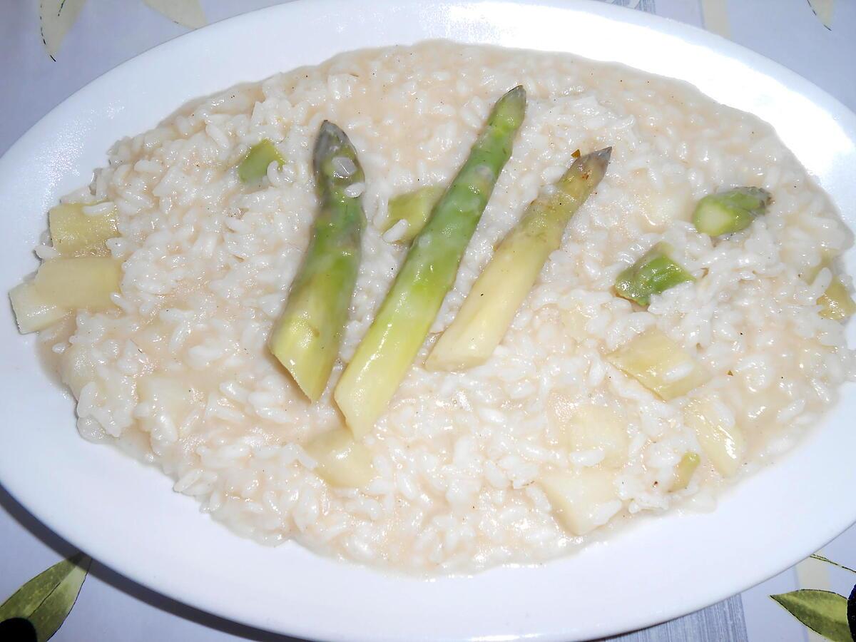 recette RISOTTO AUX ASPERGES FRAICHES