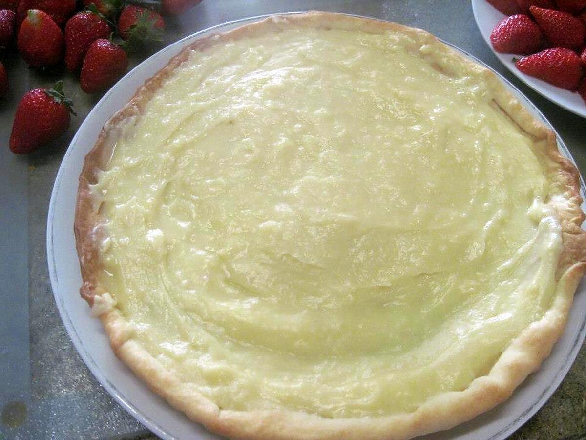 recette Tarte aux fraises crème pâtissière.