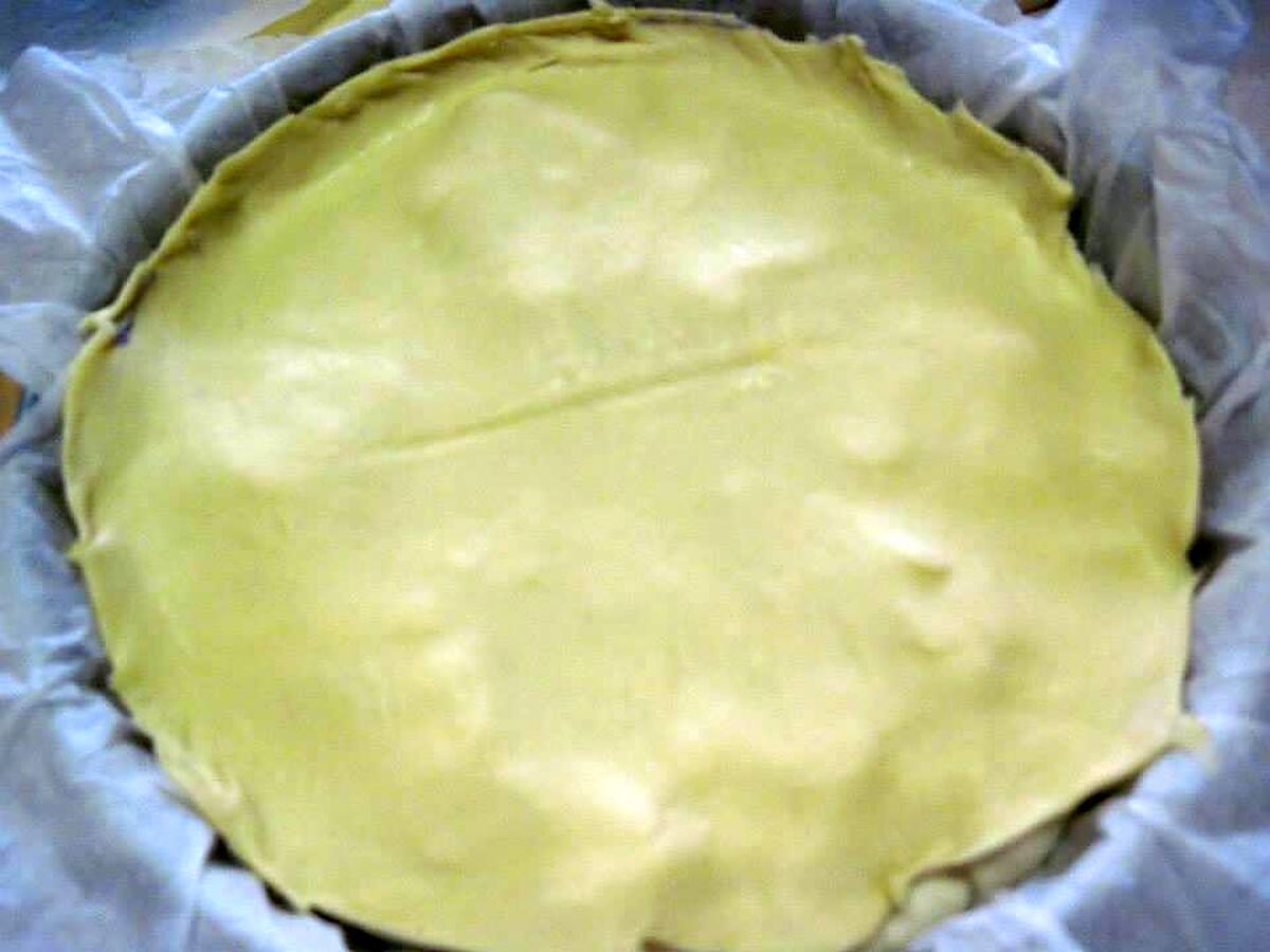 recette Tourte aux pommes de terre et saumon.