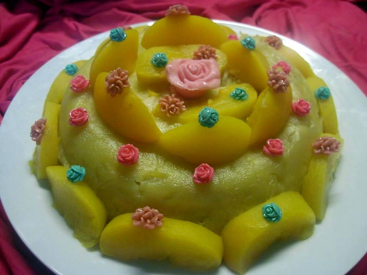 recette Gâteau aux pêches.