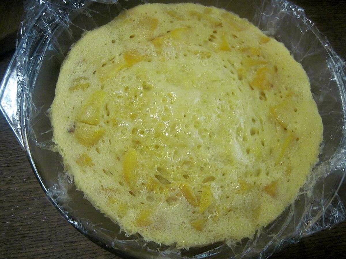 recette Gâteau aux pêches.