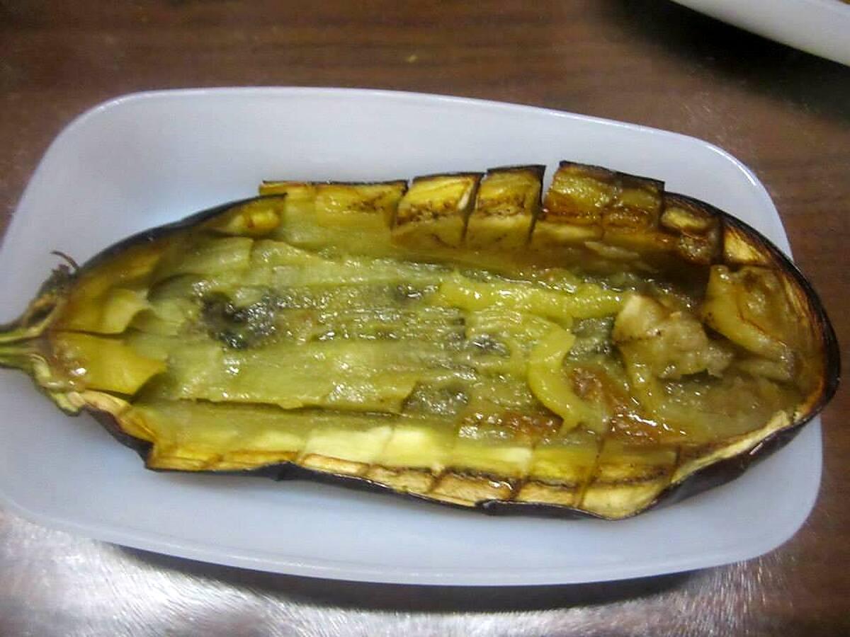 recette Aubergine farcies gratinées.