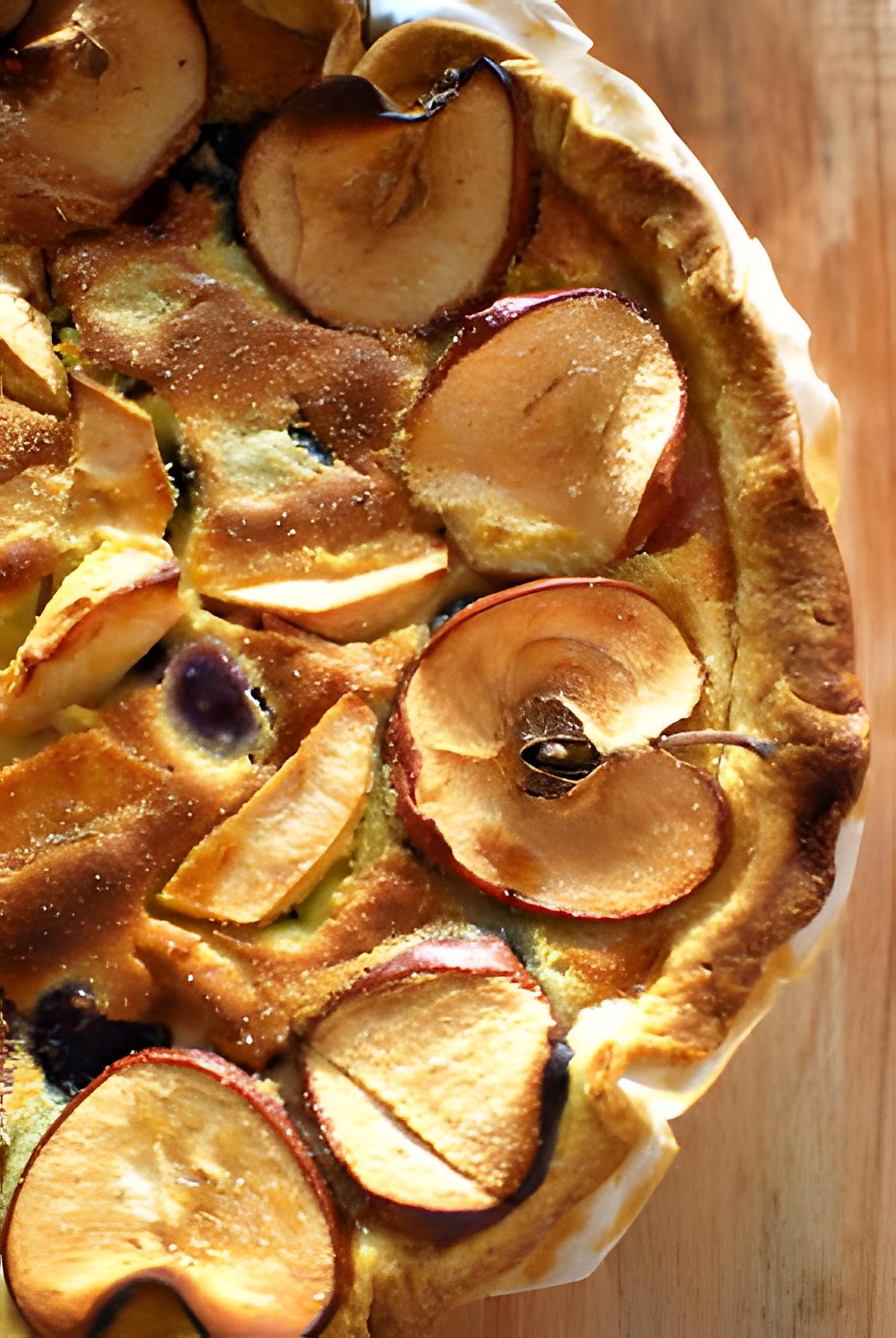 recette Tarte aux questches et pommes à la mode de Luneville