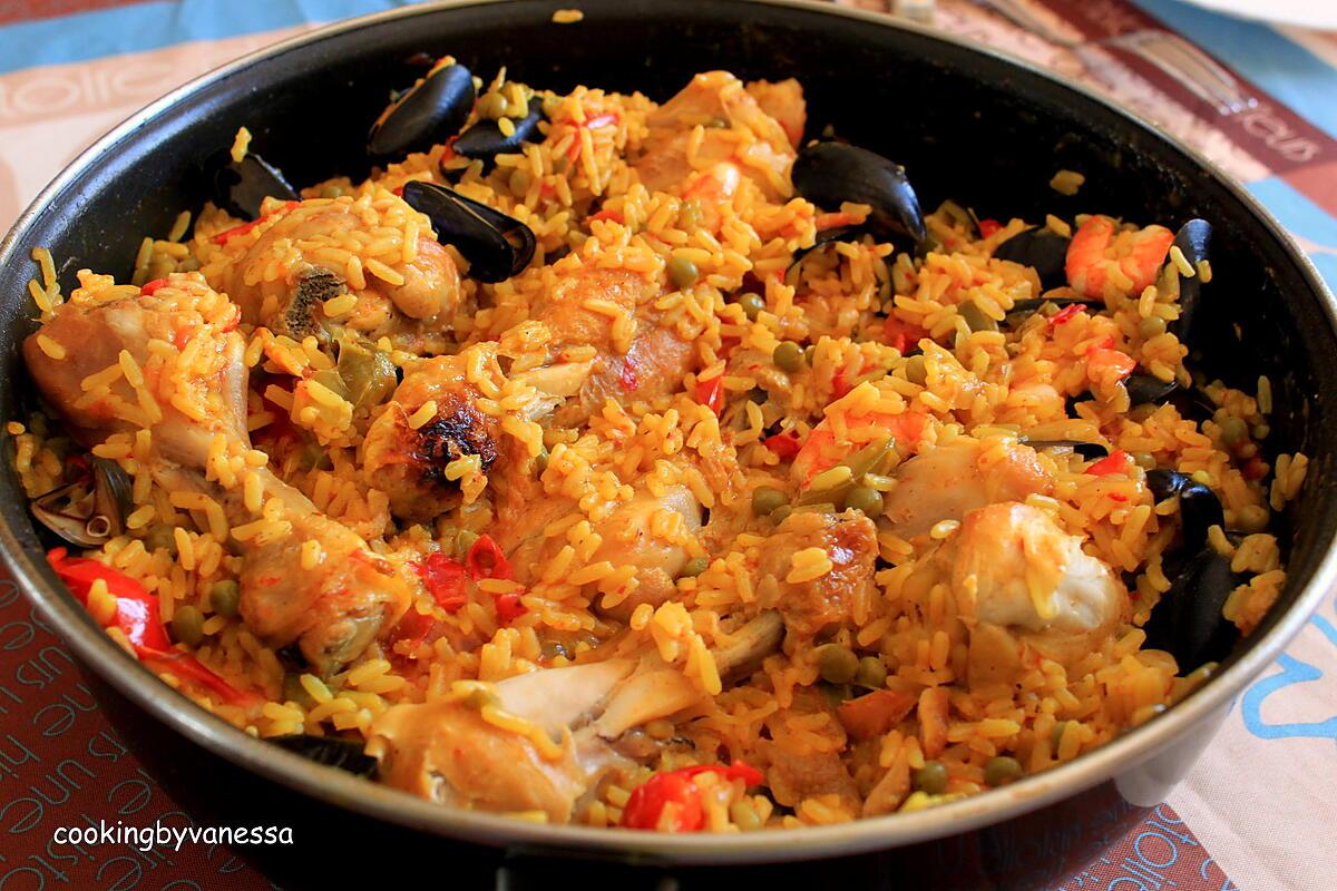 recette Paella au poulet