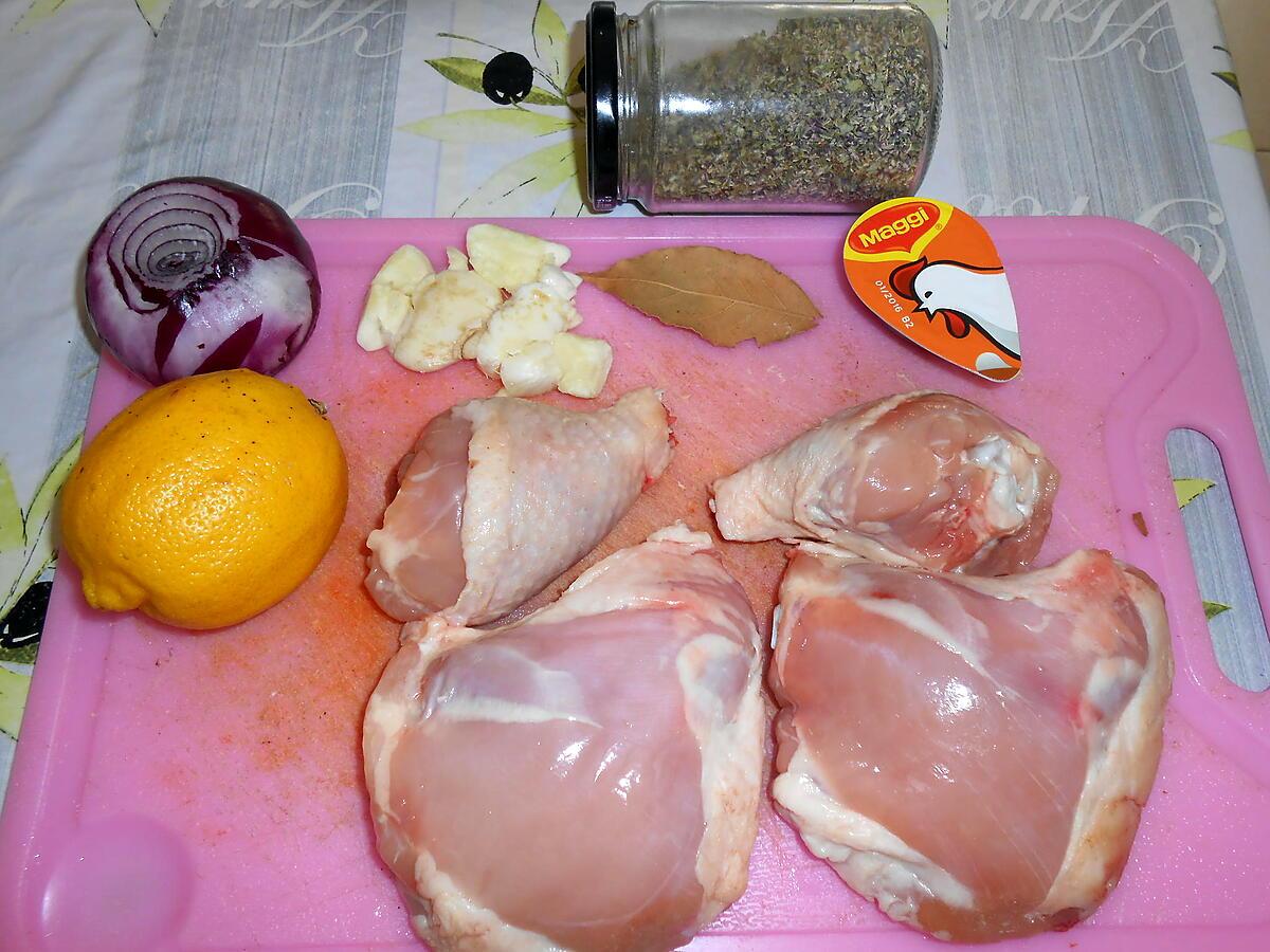 recette POULET AU CITRON ET ORIGAN SAUVAGE