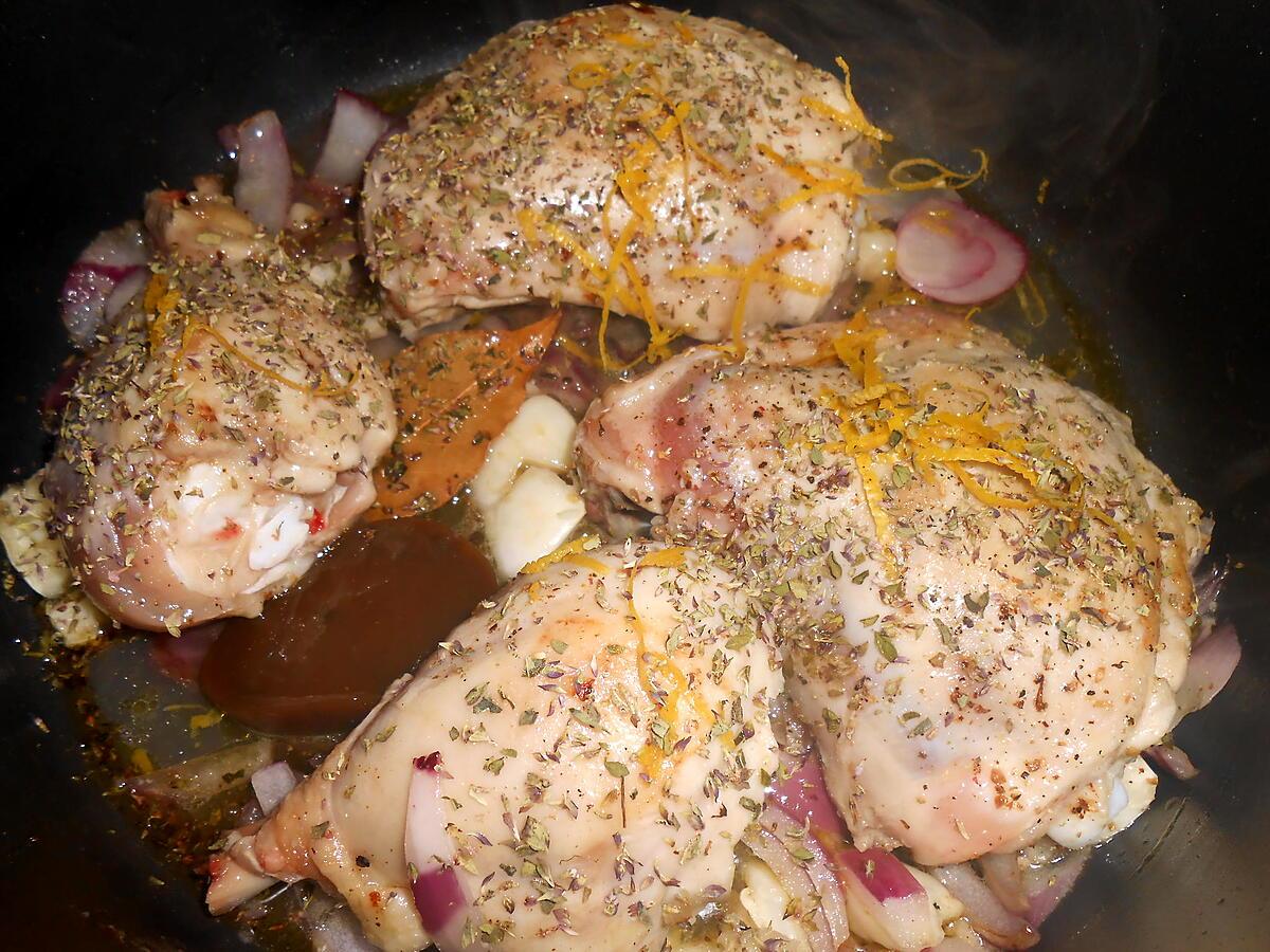 recette POULET AU CITRON ET ORIGAN SAUVAGE