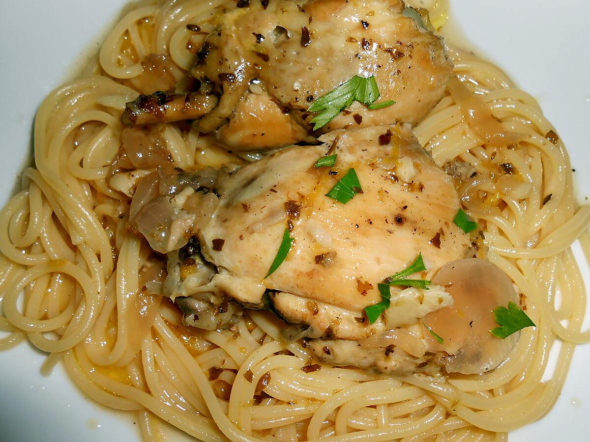 recette POULET AU CITRON ET ORIGAN SAUVAGE