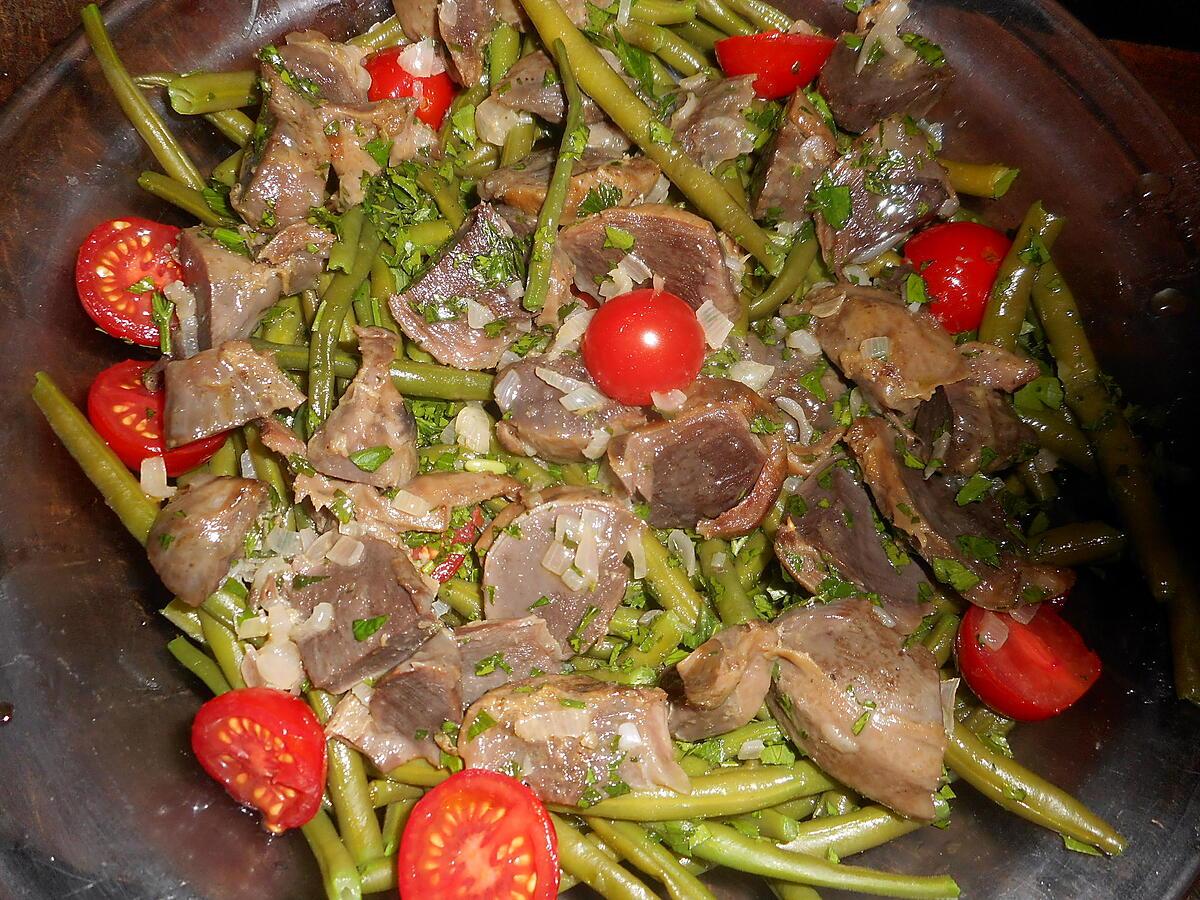 recette Salade d haricots verts aux gésiers de canards confits