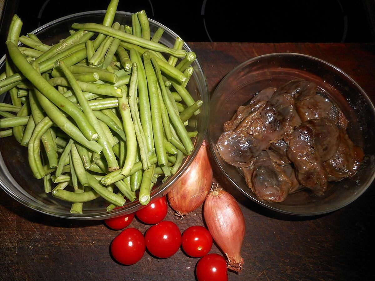 recette Salade d haricots verts aux gésiers de canards confits