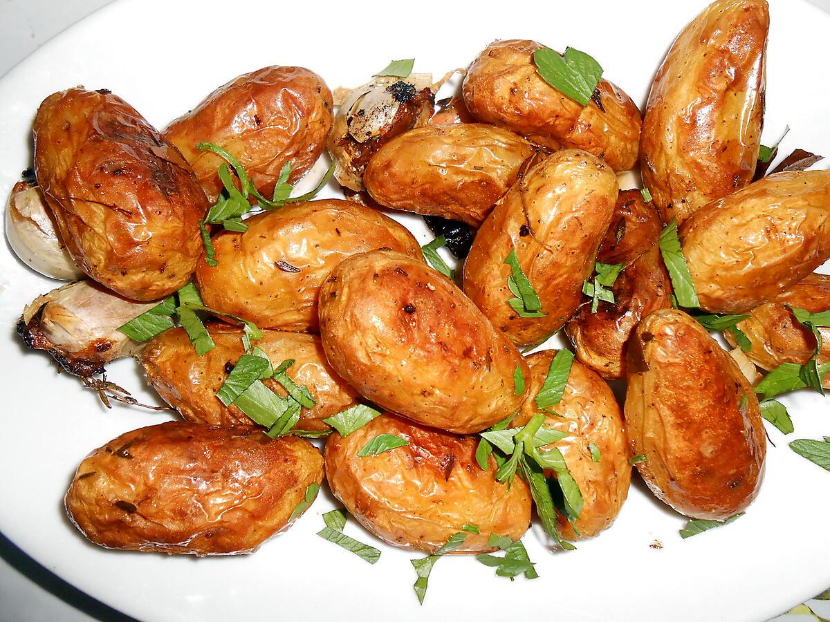 recette POMMES DE TERRE GRENAILLES AU FOUR