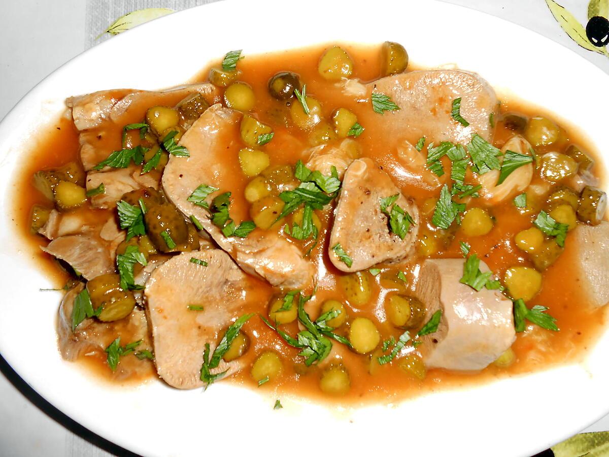 recette LANGUE DE VEAU SAUCE MADERE