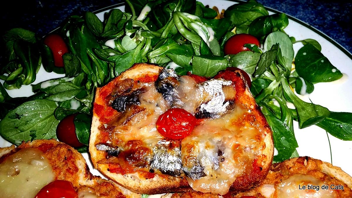 recette Bruschetta aux sardines