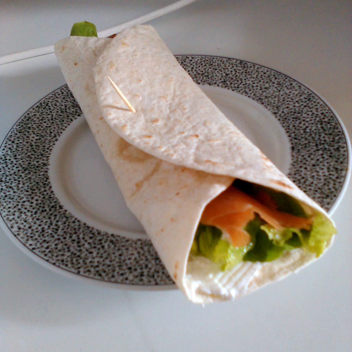 recette Wraps saumon & chèvre