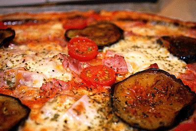 recette Pizza aux aubergines grillées