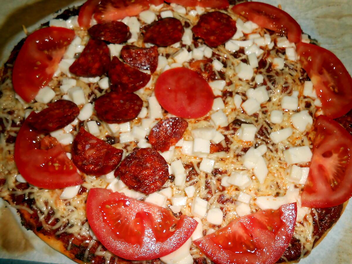 recette PIZZA EN DUO CHORIZO ET THON SARDINES