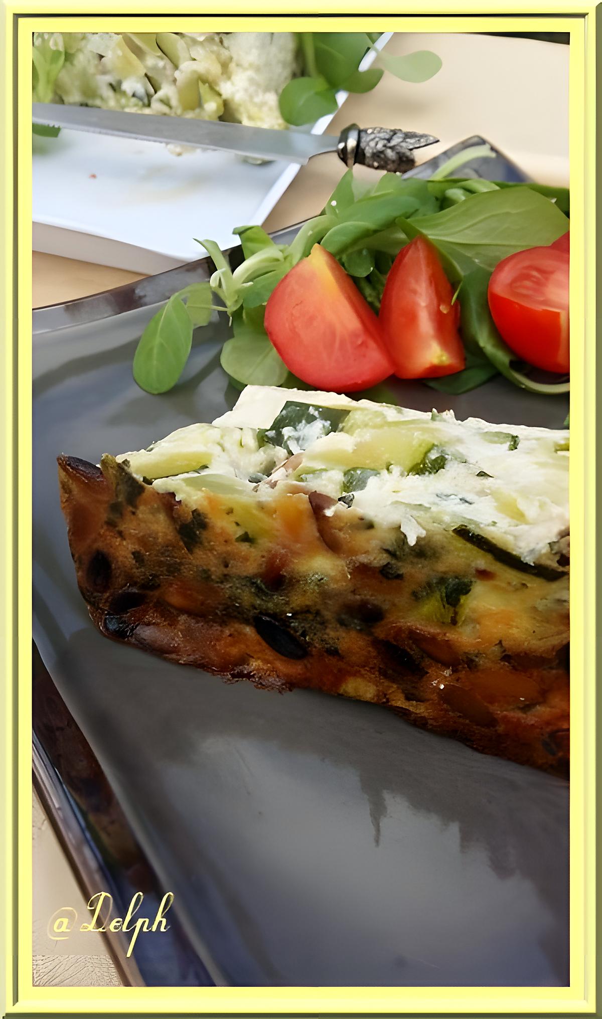 recette Terrine de courgettes aux pignons