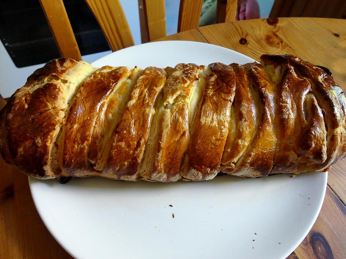 recette tresse de chocolat et noix de coco