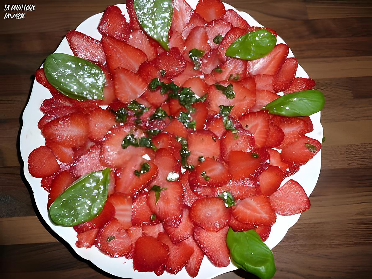 recette carpaccio de fraises