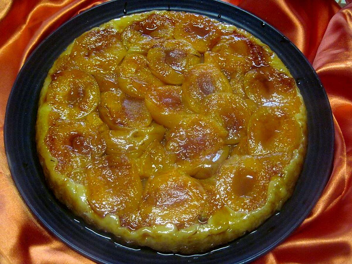 recette Tatin aux abricots et pommes cannelle.